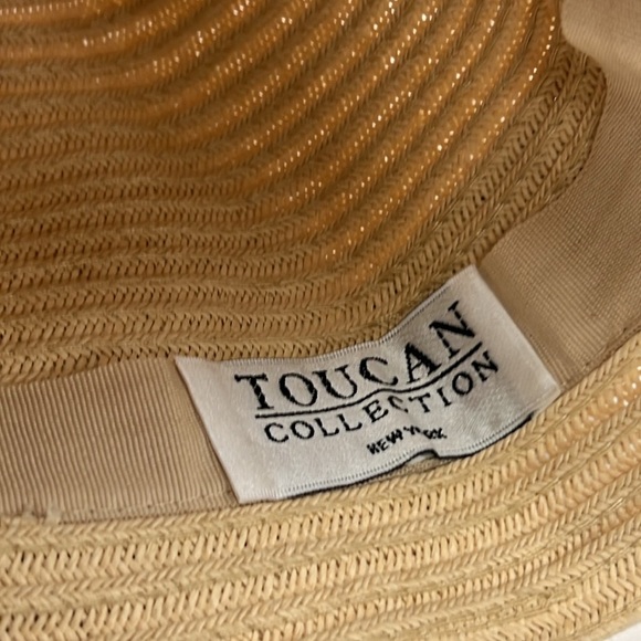 Toucan Women’s Toyo Straw Hat with Crotchet Detailing - Picture 4 of 7